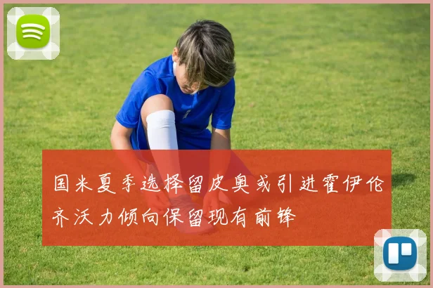 国米夏季选择留皮奥或引进霍伊伦齐沃力倾向保留现有前锋