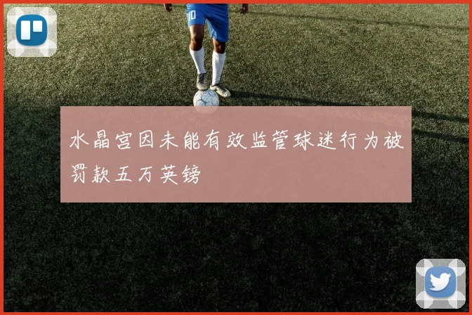 水晶宫因未能有效监管球迷行为被罚款五万英镑
